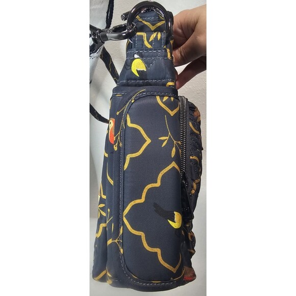 Lug Shimmy SE Songbird Gray Crossbody Bottle Pouch Key Link RFID Blocking NWOT - Picture 2 of 14